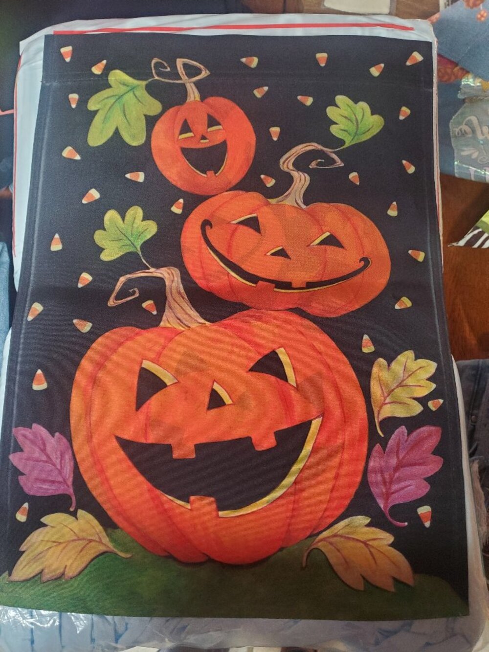 Halloween garden flag